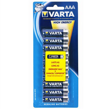 Varta High Energy AAA 10-pack, Einwegbatterie, Alkali, 1,5 V, 10 Stück(e), AAA