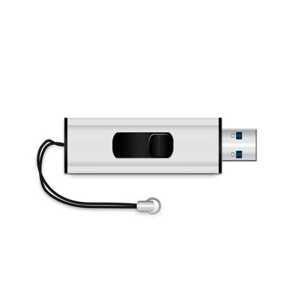 MEDIARANGE MR914, 8 GB, USB Typ-A, 3.2 Gen 1 (3.1 Gen 1), 175 MB/s, Dia, Schwarz, Silber