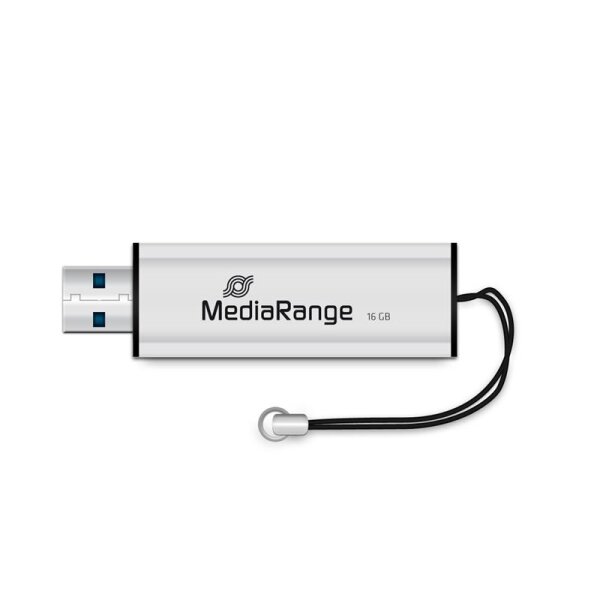 MEDIARANGE MR915, 16 GB, USB Type-A / Micro-USB, 3.2 Gen 1 (3.1 Gen 1), 50 MB/s, Dia, Schwarz, Silber