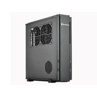 SilverStone ML07, HTPC, PC, Schwarz, Mini-DTX, Mini-ITX, Kunststoff, Stahl, Boden