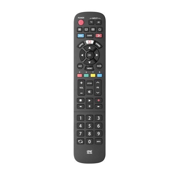 One for All TV Replacement Remotes URC4914, TV, IR Wireless, Drucktasten, Schwarz