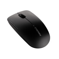 Cherry MW 2400 Kabellose Maus, Schwarz, USB, Beidhändig, Optisch, RF Wireless, 1200 DPI, Schwarz