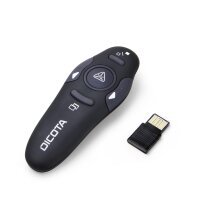 Dicota Pin Point, RF, USB, 10 m, Schwarz