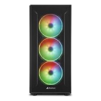 Sharkoon TG6M RGB, Tower, PC, Schwarz, ATX, micro ATX, Mini-ITX, Gaming, Multi