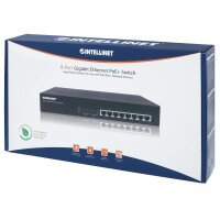 Intellinet 8-Port Gigabit Ethernet PoE+ Switch, IEEE...