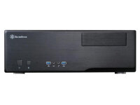 SilverStone Grandia GD05, HTPC, PC, Schwarz, DTX, micro ATX, Mini-ITX, Aluminium, Kunststoff, SECC, Heimbüro