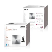 ASUS SDRW-08U5S-U, Metallisch, Senkrecht/Horizontal, Laptop, DVD Super Multi DL, USB 2.0, CD, CD-R, CD-ROM, CD-RW, DVD, DVD+R, DVD+R DL, DVD+RW, DVD-R, DVD-R DL, DVD-RAM, DVD-ROM, DVD-RW