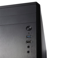 Fractal Design CORE 1100, Mini Tower, PC, Schwarz, micro ATX, Mini-ITX, HDD, Leistung, 14,8 cm