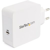 StarTech.com USB-C Ladegerät - USB-C Laptop Ladegerät 60W PD - 2m Kabel - Universeller kompakter Typ-C Stromadapter - Dell XPS/Lenovo X1 Carbon/HP EliteBook/MacBook - USB IF/CE zertifiziert, Drinnen, AC, 20 V, Weiß