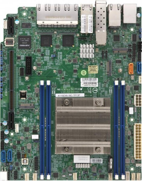 Supermicro MBD-X11SDW-12C-TP13F, Intel, BGA 2518, Intel® Xeon®, DDR4-SDRAM, 512 GB, 1.2 V