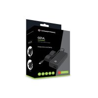 Conceptronic OZUL03BUK 100W GaN USB PD Desktop-Ladegerät, Integriertes USB-C-Kabel, UK-Stecker, Universal, Drinnen, 100 - 240 V, 50 - 60 Hz, 100 W, 1.8 A