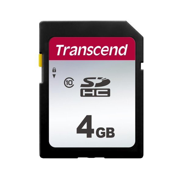 Transcend SDHC 300S 4GB, 4 GB, SDHC, Klasse 10, NAND, 20 MB/s, 10 MB/s