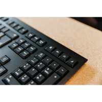 Cherry KW 3000, Volle Größe (100%), Kabellos, RF Wireless, QWERTY, Schwarz