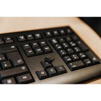 Cherry KW 3000, Volle Größe (100%), Kabellos, RF Wireless, QWERTY, Schwarz