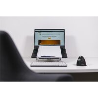 Bakker Ergo-T 320, Laptop-Ständer, Transparent, Kunststoff, Gummi, 35,6 cm (14"), 40,6 cm (16"), 150 - 190 mm