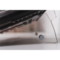 Bakker Ergo-T 320, Laptop-Ständer, Transparent, Kunststoff, Gummi, 35,6 cm (14"), 40,6 cm (16"), 150 - 190 mm