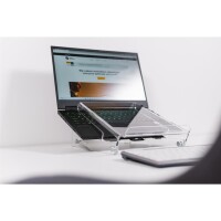 Bakker Ergo-T 320, Laptop-Ständer, Transparent, Kunststoff, Gummi, 35,6 cm (14"), 40,6 cm (16"), 150 - 190 mm