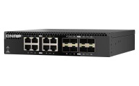 QNAP QSW-3216R-8S8T, Unmanaged, L2, 10G Ethernet (100/1000/10000), Rack-Einbau