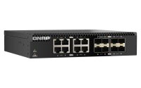 QNAP QSW-3216R-8S8T, Unmanaged, L2, 10G Ethernet (100/1000/10000), Rack-Einbau