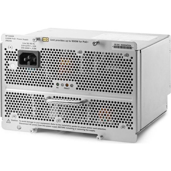 HPE J9829A, Stromversorgung, Aruba 5400R zl2, 1100 W, 110 - 240 V, 50 - 60 Hz, 189,2 mm