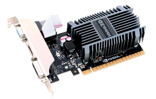 Inno3D N710-1SDV-E3BX, GeForce GT 710, 2 GB, GDDR3, 64 Bit, 4096 x 2160 Pixel, PCI Express 2.0