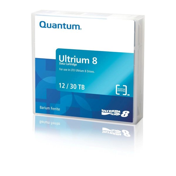 Quantum MR-L8MQN-01, Leeres Datenband, LTO, 12000 GB, 30000 GB, 2,5:1, Rot