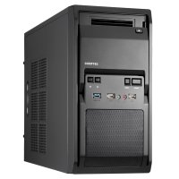 Chieftec Libra LT-01B 350W, Mini Tower, PC, Schwarz, micro ATX, SECC, Heimbüro