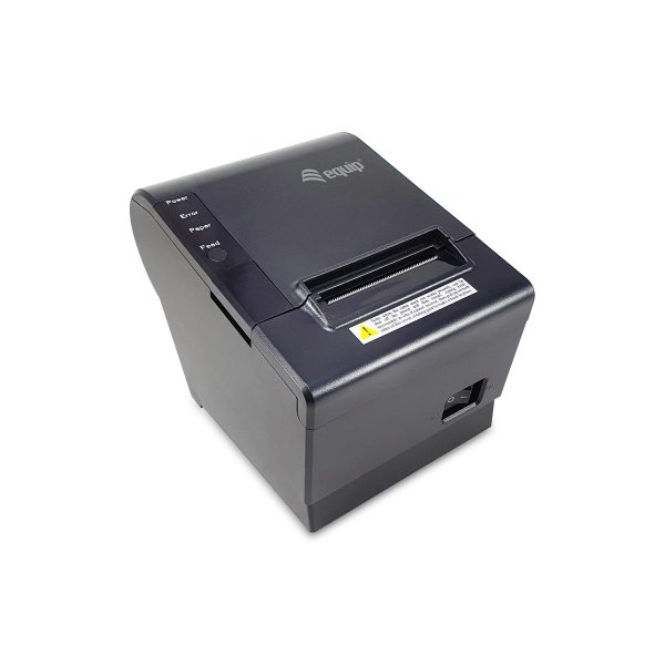 Equip 58mm Thermobondrucker für den POS mit automatischer Schneidefunktion, USB-, Ethernet- und Kassenladen-Anschluss, Thermodruck, POS-Drucker, 203 x 203 DPI, 220 mm/sek, ASCII, 8 cm