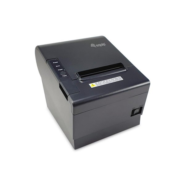 Equip 80mm Thermobondrucker für den POS mit automatischer Schneidefunktion, USB-, Bluetooth-, WLAN- und Kassenladen-Anschluss, Thermodruck, POS-Drucker, 203 x 203 DPI, 250 mm/sek, ASCII, 8 cm