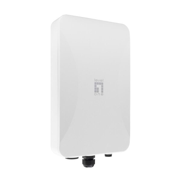 LevelOne AX3000 Dual Band Wi-Fi 6 Outdoor PoE WLAN Access Point, omnidirektional, 3000 Mbit/s, 574 Mbit/s, 2401 Mbit/s, 10,100,1000 Mbit/s, IEEE 802.3, IEEE 802.3ab, IEEE 802.3at, IEEE 802.3u, 10/100/1000Base-T(X)