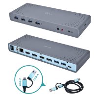 i-tec USB 3.0 / USB-C / Thunderbolt 3 Dual Display...