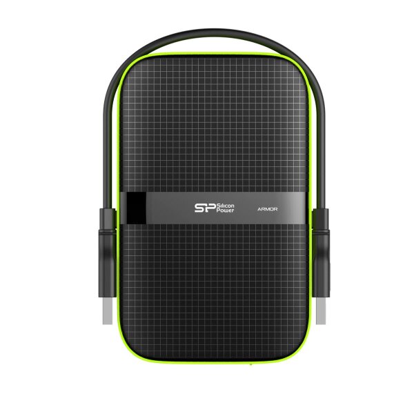 Silicon Power Armor A60, 4 TB, 2.5", 3.2 Gen 1 (3.1 Gen 1), Schwarz, Grün