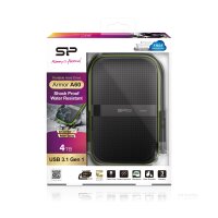 Silicon Power Armor A60, 4 TB, 2.5", 3.2 Gen 1 (3.1 Gen 1), Schwarz, Grün