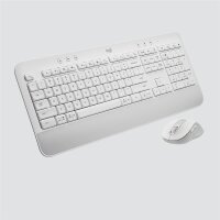 Logitech Signature MK650 Combo For Business, Kabellos, Bluetooth, Membran Key Switch, QWERTZ, Weiß, Maus enthalten