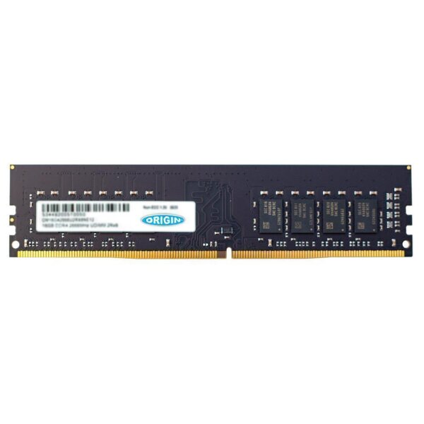 Origin Storage 16GB DDR4 3200MHz UDIMM 2Rx8 Non-ECC 1.2V, 16 GB, 1 x 16 GB, DDR4, 3200 MHz, 288-pin DIMM