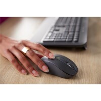 Logitech Signature MK650 Combo For Business, Kabellos, Bluetooth, Membran Key Switch, AZERTY, Graphit, Maus enthalten