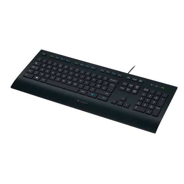 Logitech K280E Pro f/ Business, Volle Größe (100%), Kabelgebunden, USB, Membran Key Switch, QWERTZ, Schwarz