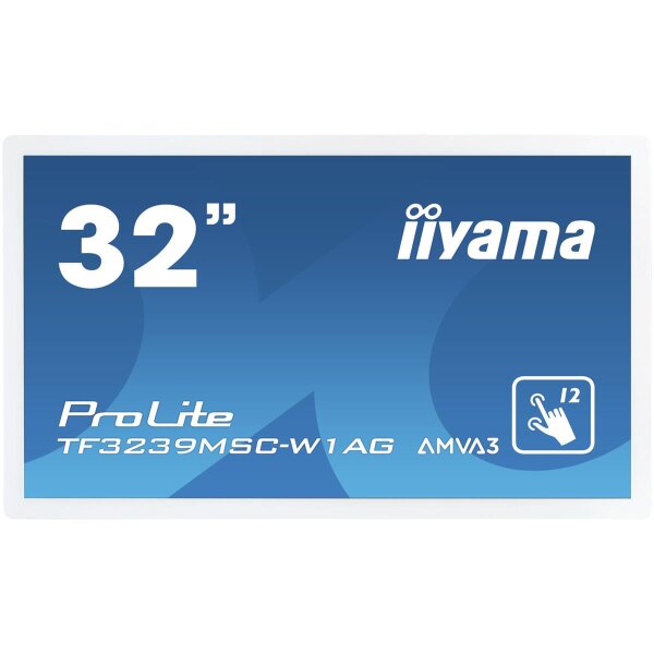 Iiyama ProLite TF3239MSC-W1AG, 80 cm (31.5"), 1920 x 1080 Pixel, Full HD, LED, 8 ms, Weiß