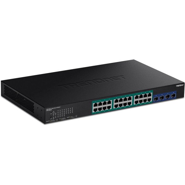 TRENDnet TPE-30284, Managed, L2/L4, Gigabit Ethernet (10/100/1000), Power over Ethernet (PoE), Rack-Einbau, 1U