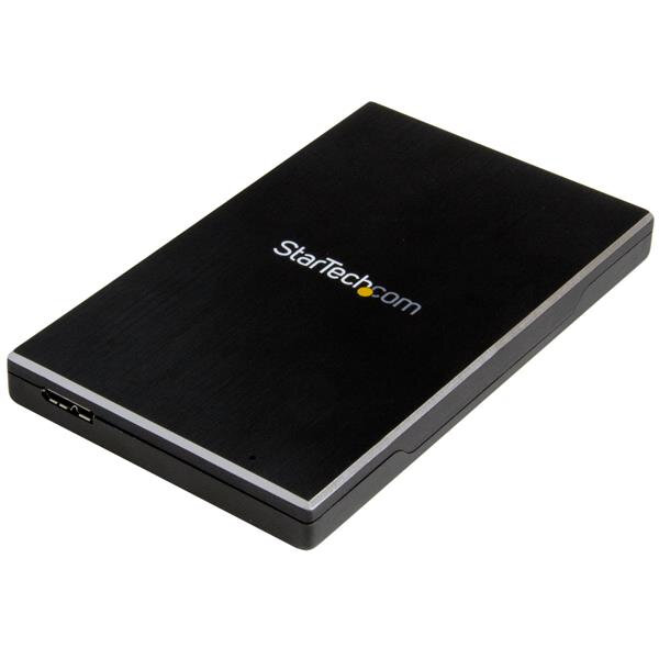 StarTech.com USB 3.1 Gen 2 (10 Gbps) Festplattengehäuse für 2,5" SATA Laufwerke, HDD / SSD-Gehäuse, 2.5", SATA, 10 Gbit/s, USB Anschluss, Schwarz