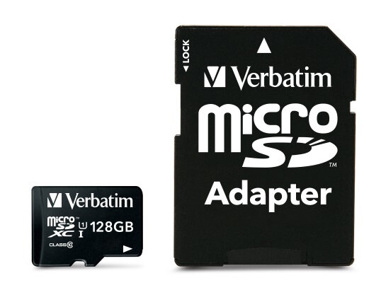 Verbatim Premium, 128 GB, MicroSDXC, Klasse 10, UHS-I, 45 MB/s, 10 MB/s