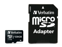 Verbatim Premium, 128 GB, MicroSDXC, Klasse 10, UHS-I, 45...