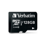 Verbatim Premium, 128 GB, MicroSDXC, Klasse 10, UHS-I, 45 MB/s, 10 MB/s