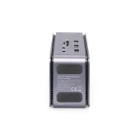 DIGITUS USB4 Dockingstation 8K, USB Type-C™, Kabelgebunden, USB 3.2 Gen 1 (3.1 Gen 1) Type-C, 100 W, Schwarz, Grau, MMC, MicroSD (TransFlash), MicroSDHC, 7680 x 4320 Pixel