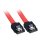 Lindy SATA Cable, 0.5m, 0,5 m, Männlich/Männlich, Rot