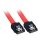 Lindy SATA Cable, 0.5m, 0,5 m, Männlich/Männlich, Rot