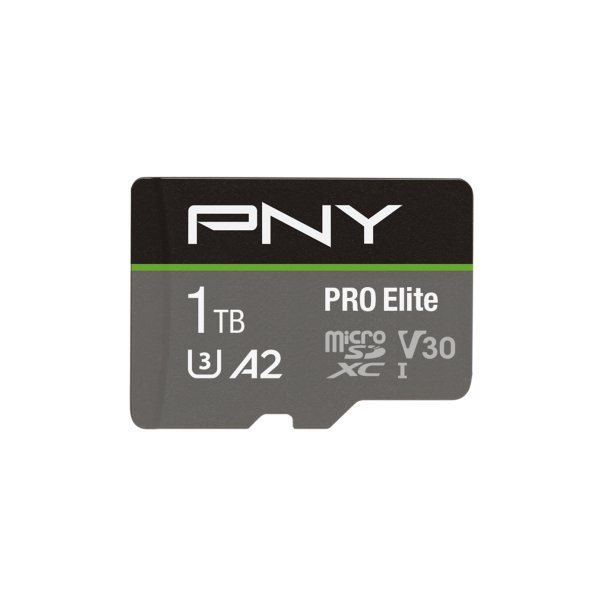 PNY Pro Elite, 1 TB, MicroSDXC, Klasse 10, UHS-I, 100 MB/s, 90 MB/s