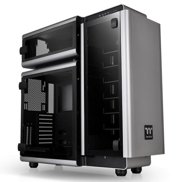 Thermaltake Level 20, Ultra Tower, PC, Aluminium, Schwarz, Grau, ATX, EATX, micro ATX, Mini-ITX, Aluminium, Gehärtetes Glas, Gaming