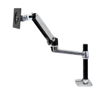 Ergotron LX Series Desk Mount LCD Arm, Tall Pole, 11,3 kg, 86,4 cm (34"), 75 x 75 mm, 100 x 100 mm, Schwarz