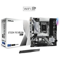 ASRock B760M Pro RS/D4 WiFi, Intel, LGA 1700, Intel® Core™ i5, Intel® Core™ i7, Intel® Core™ i9, DDR4-SDRAM, 128 GB, DIMM